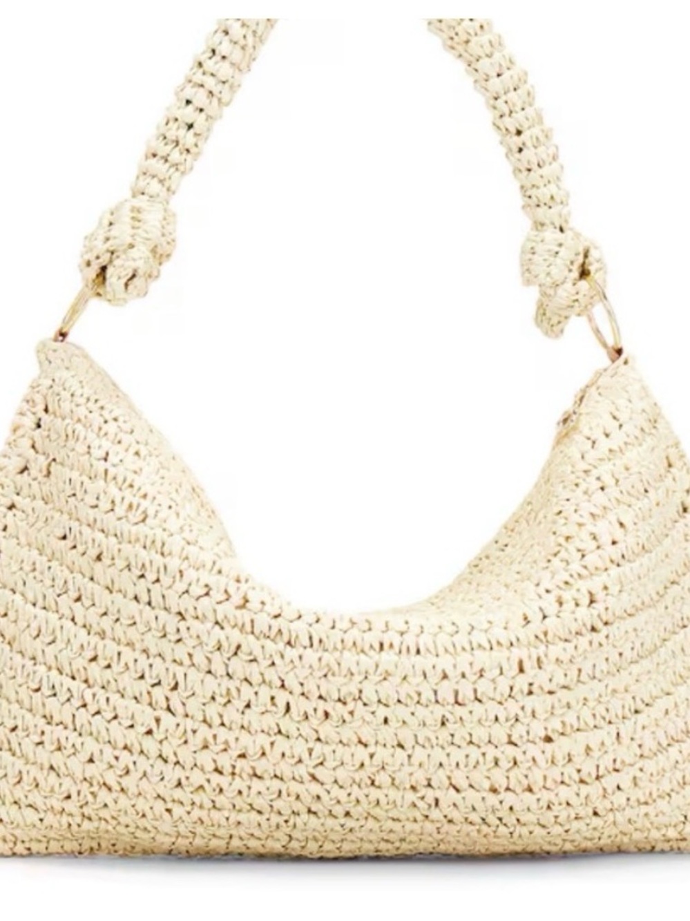 8 other reasons Shelly crochet  Revolve woven bag new